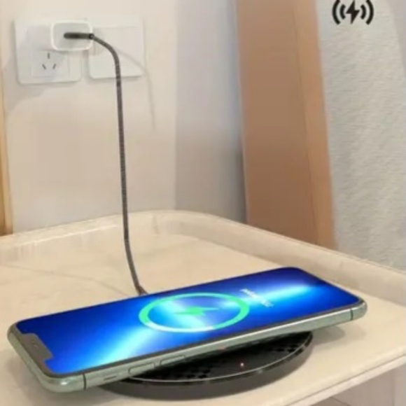 Y9 (Cell Phone)-(Wireless Charger)-(Black)-(For IPhone and Samsung Galaxy)-$20 - Picture 3 of 4